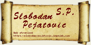 Slobodan Pejatović vizit kartica
